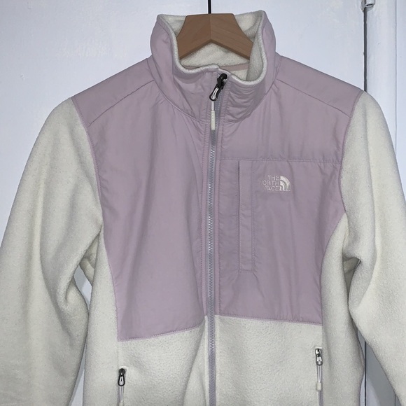 The North Face Denali 2 white and lavender jacket - Picture 3 of 14